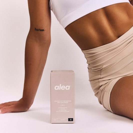 Alea Organic Cotton Tampons with Cardboard Applicator - Super